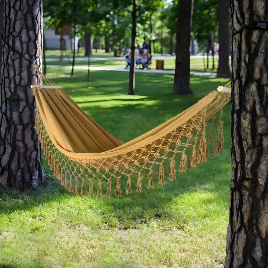 Serenity Bliss Cotton Outdoor Hammock