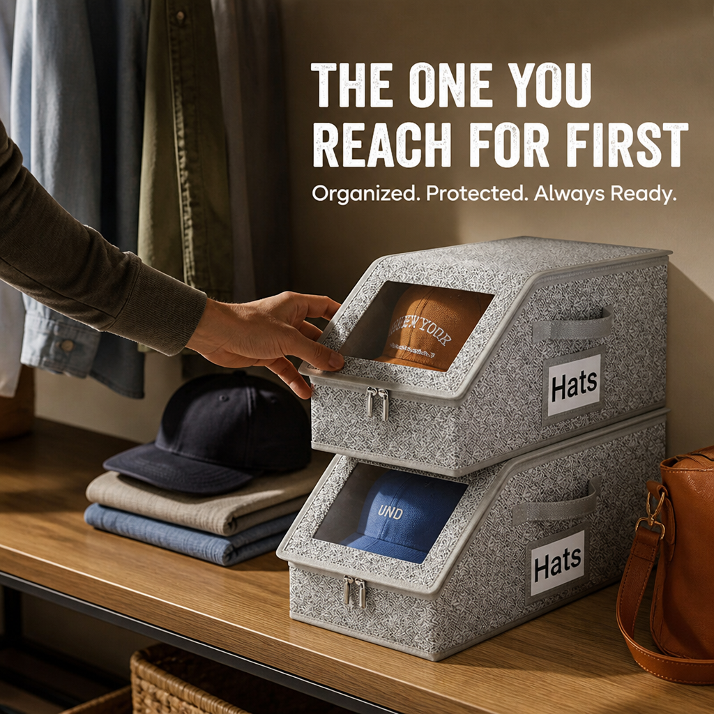 CapSilo™ — Rock-Solid Hat Storage That Keeps Your Collection Flawless and Ready to Impress
