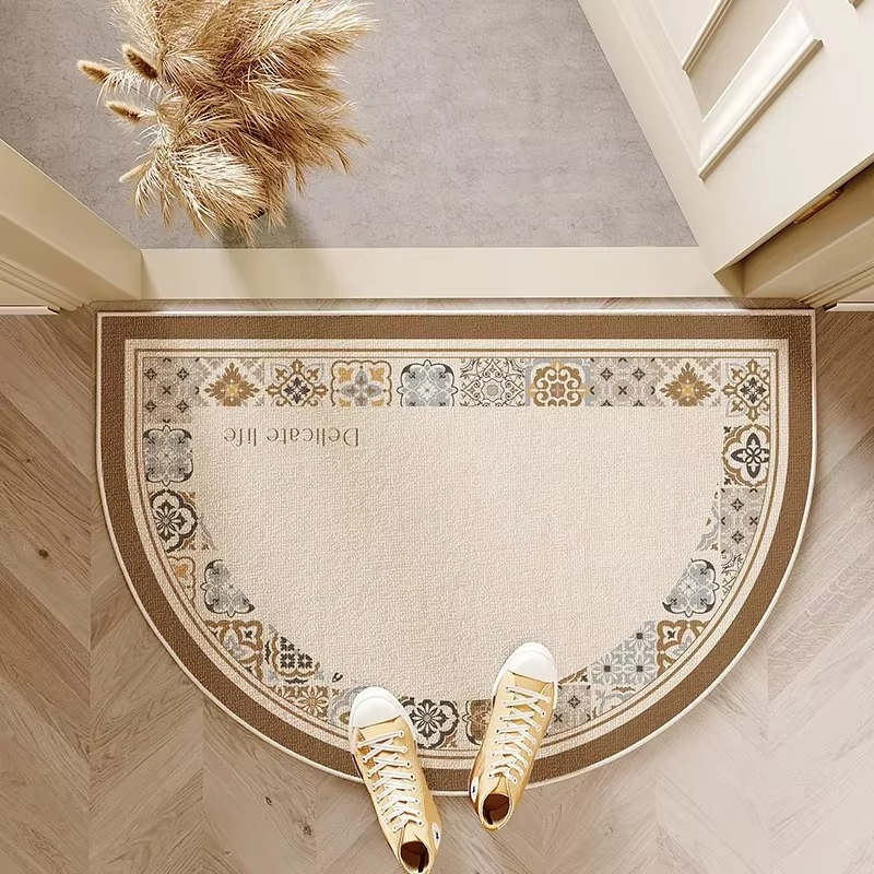 Stylish Half-Moon Entry Mat – Slip-Resistant Welcome Mat for Home