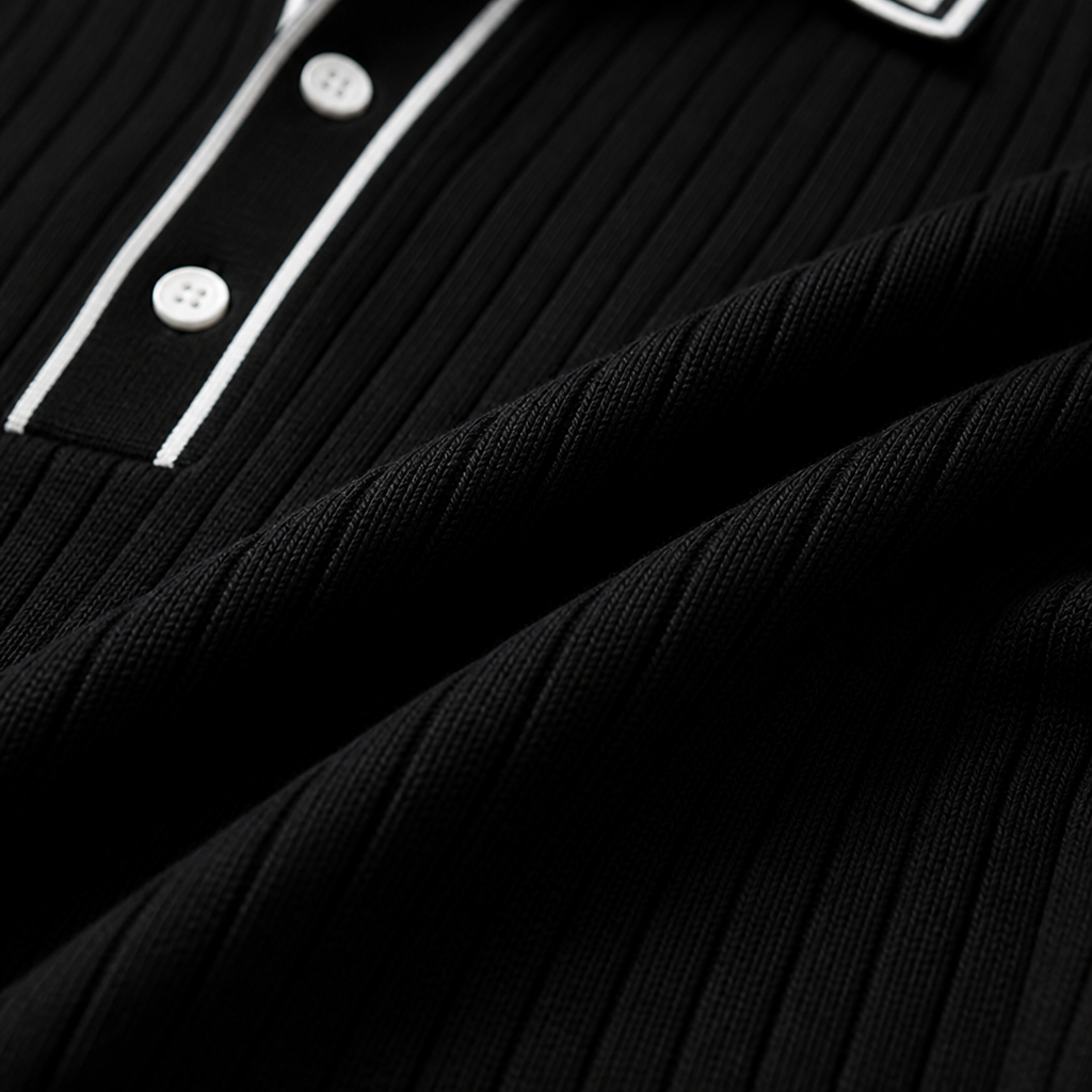 AeroStride™ – Breathable Lightweight Polo Shirt with Contrast Trim