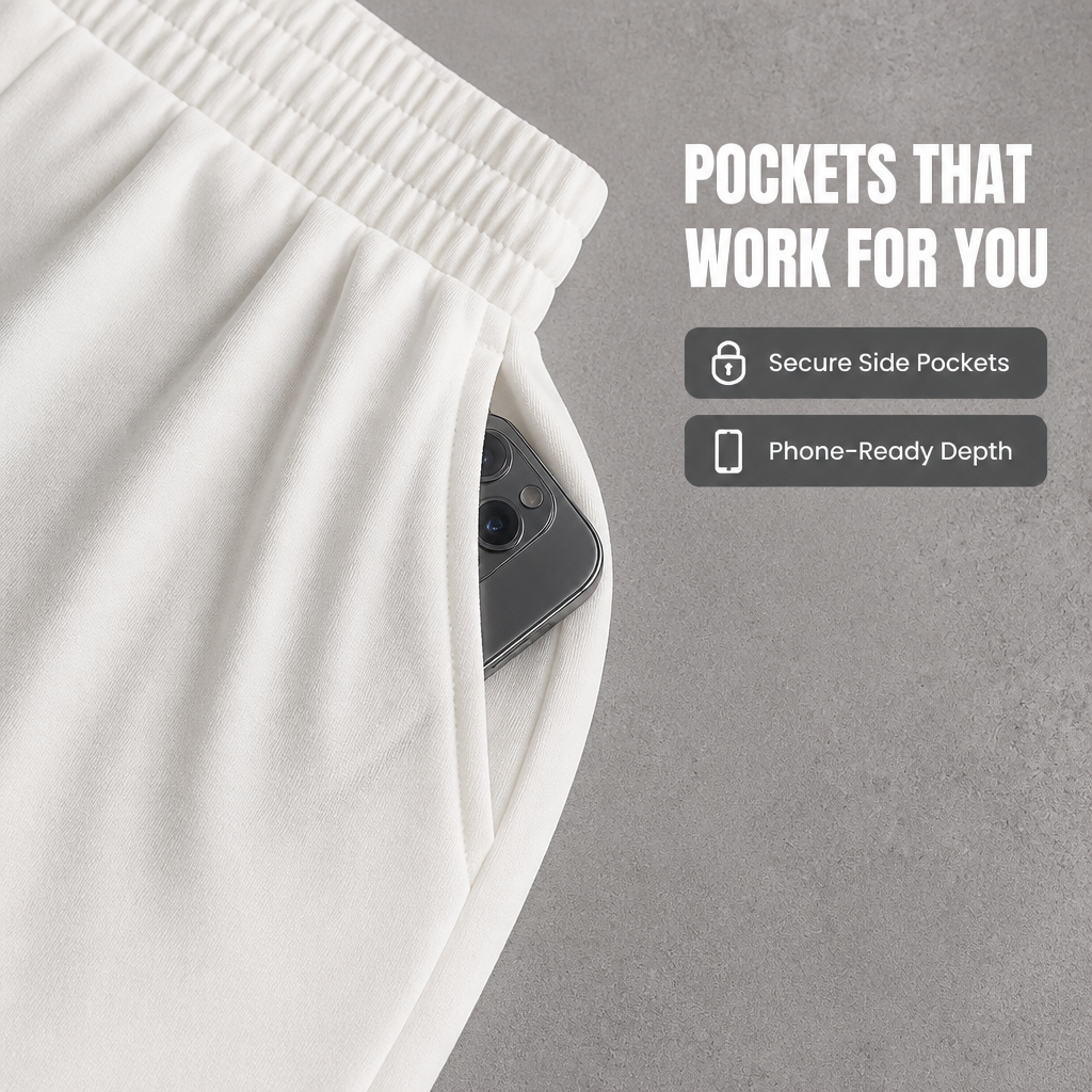 VeloraEase™ – Relaxed Two-Piece Lounge Set with Pocketed Tapered Trousers
