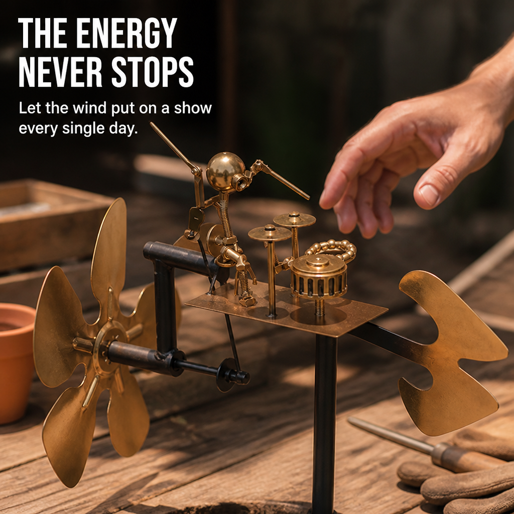 PulseRocker™ — Ignite Your Garden with Nonstop Wind-Powered Rock ‘n’ Roll Energy