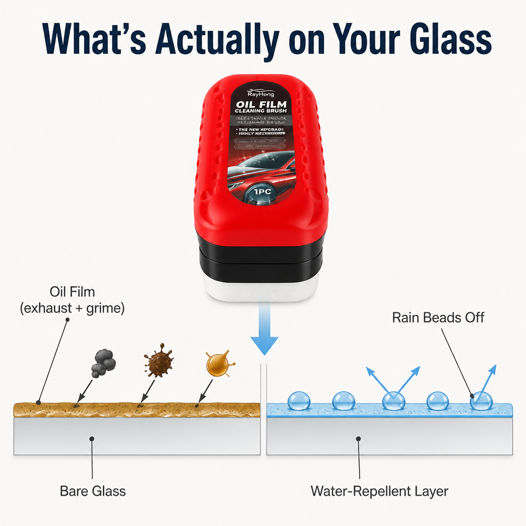 VividShield™ — Remove Invisible Oil Layer and Clear Headlight Glare for Night Vision