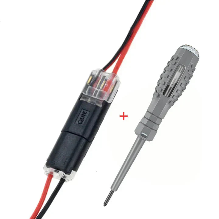 50-Pack Plug-In Connectors for 2-Pole Cables – No Stripping Needed