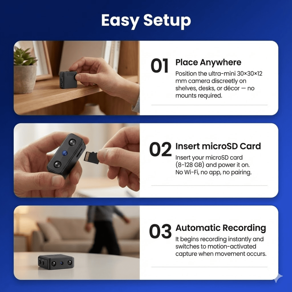 Surveillance Cam | HD Video with Night Vision | Battery Powered | Securino