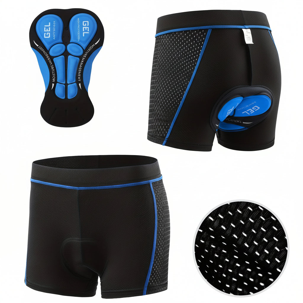 ComfortRide - Versatile Elastic Waist Bike Shorts for Men