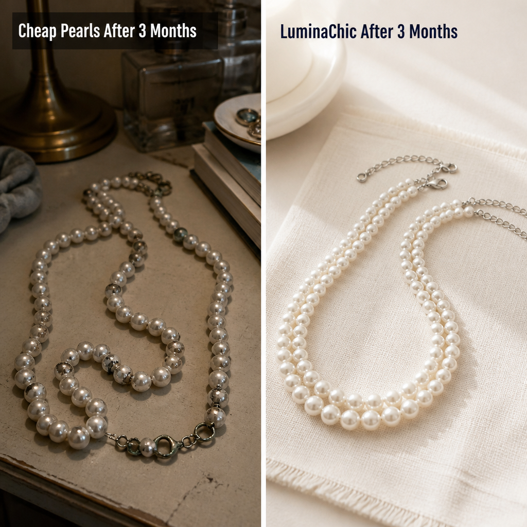 LuminaChic™ — Double Pearl Strands That Resist Peeling and Skin Discoloration
