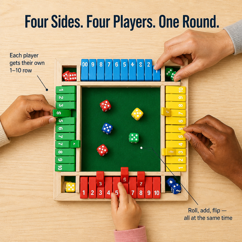 GameFlare™ — Swap Screen Time for 4-Player Dice Duels Kids Crave