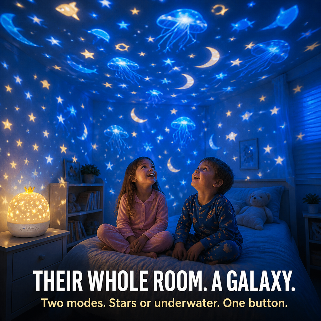 AquaDream™ — Swap Bedtime Fights for Stars on the Ceiling