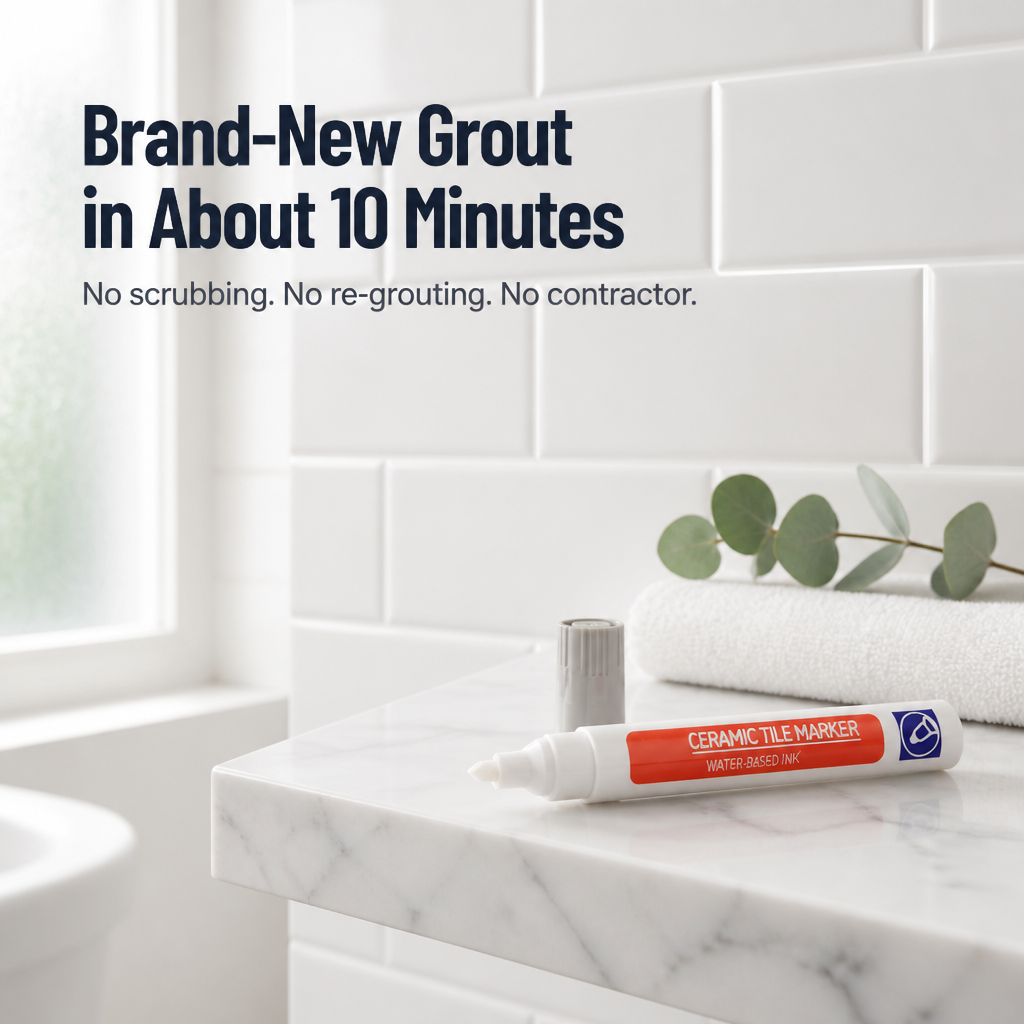 AquaShield™ — Conceal Stained Grout Fast Without Re-Grouting or Scrubbing