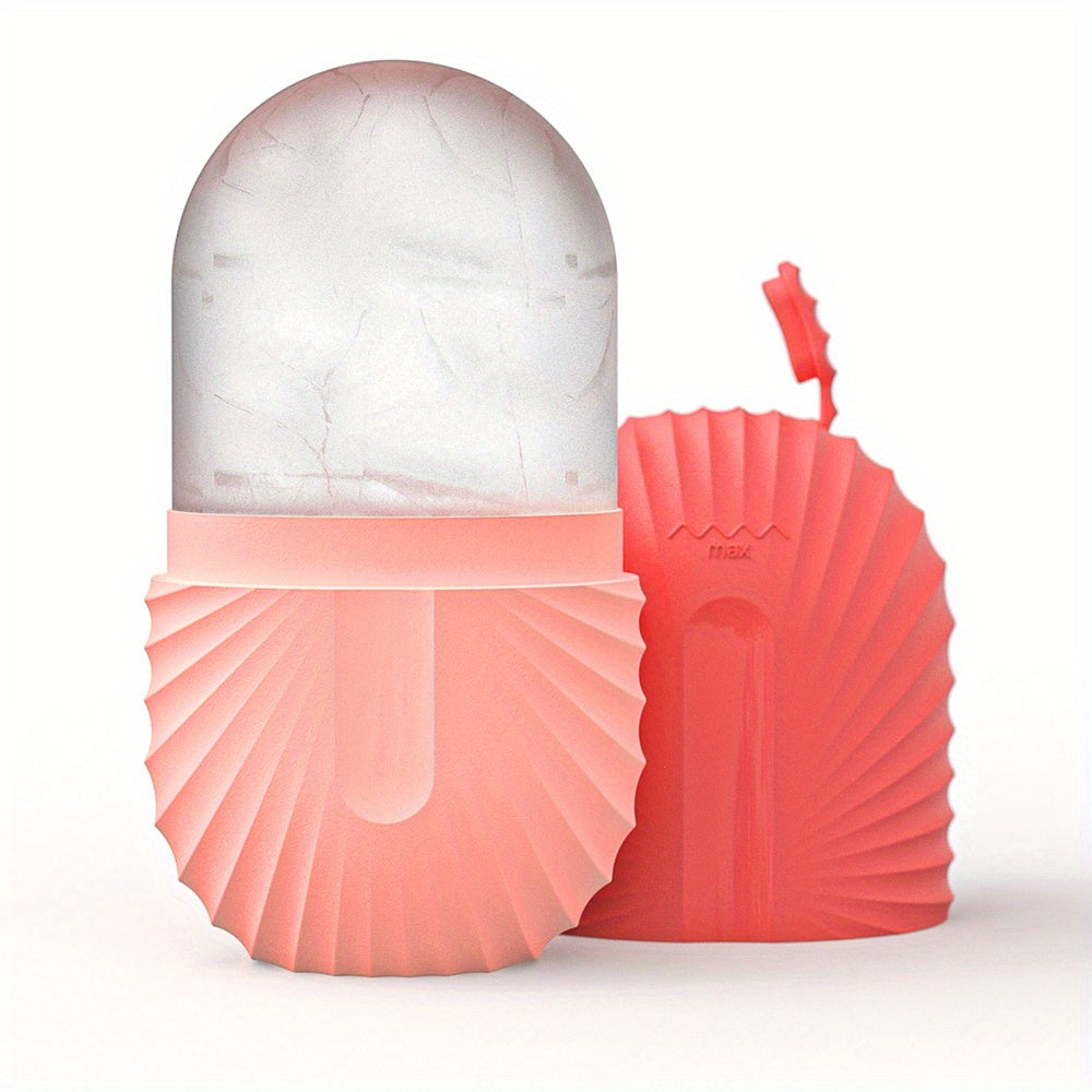 ChillGlow - Reusable Facial Roller with Ice Cube for Refreshing Relief