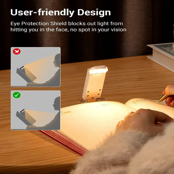 USB Rechargeable Reading Light — Perfect for Late-Night Reading Without Disruption