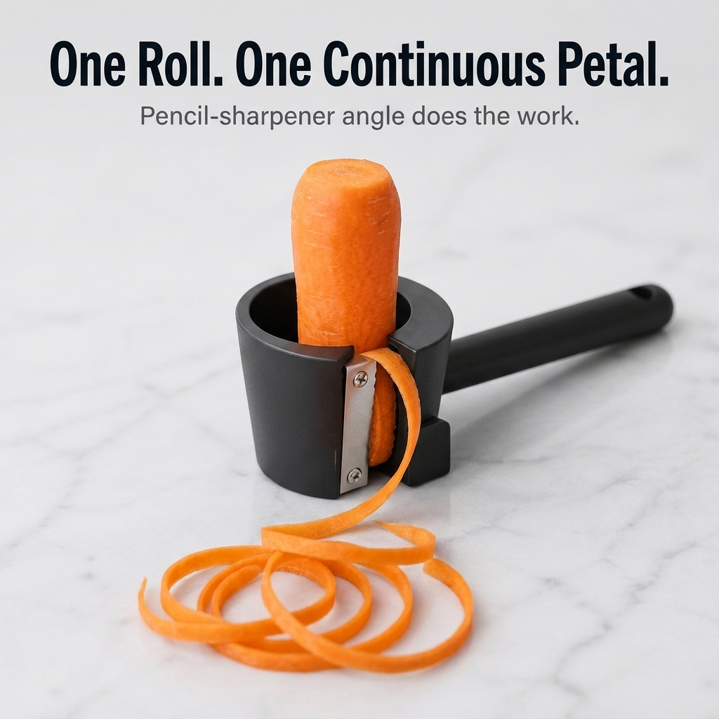 BloomCurl™ — Twist Carrots Into Bistro-Quality Roses in Less Than a Minute
