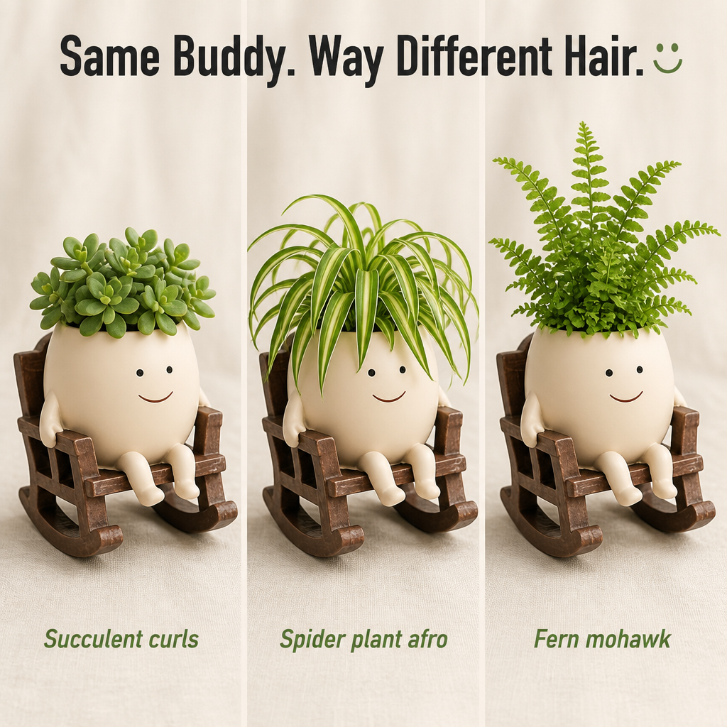 VivaChairs™ — Transform Any Succulent Into a Grinning Desk Companion Instantly