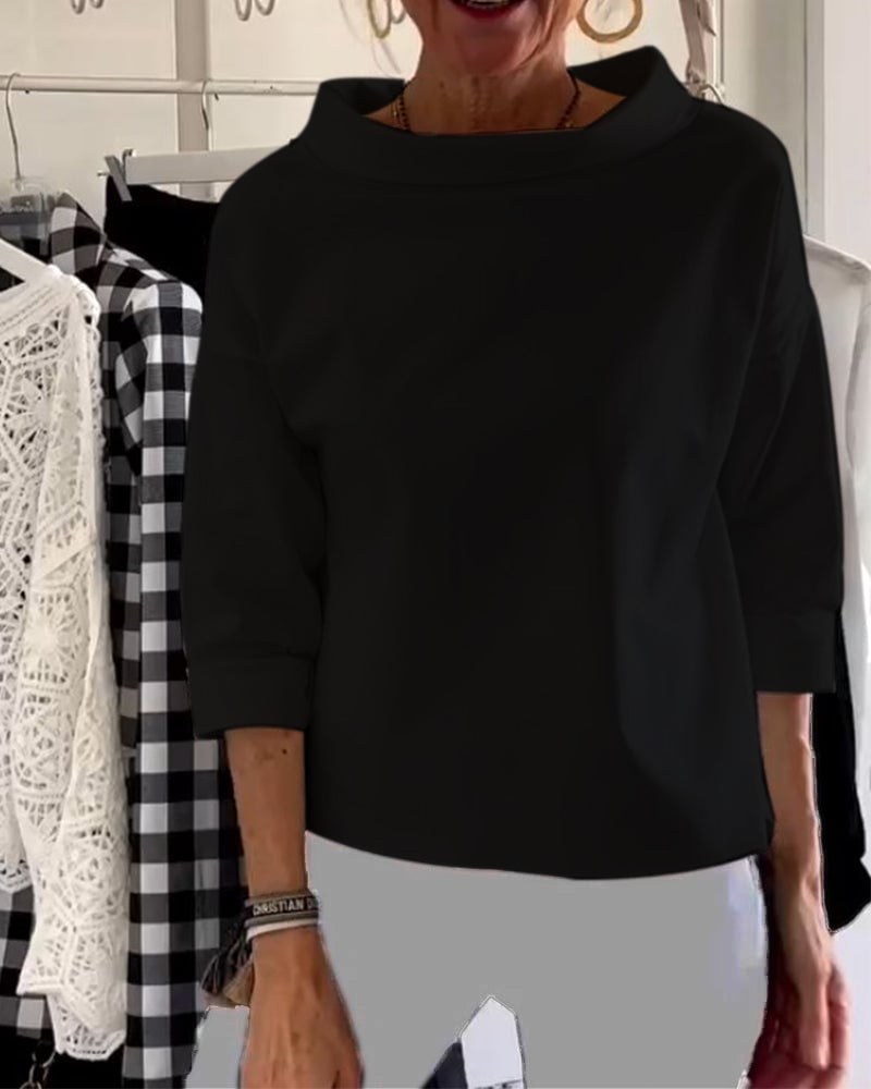 LioraLuxe™ Turtleneck Blouse — Effortless Style That Keeps You Cool and Confident All Day