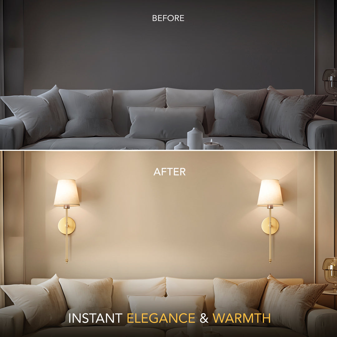 Cordless Wall Light with Remote – No-Drill Setup