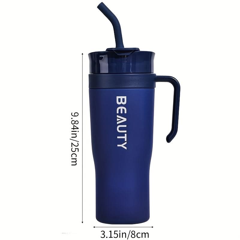 Large Capacity Tumbler Cup with Straw