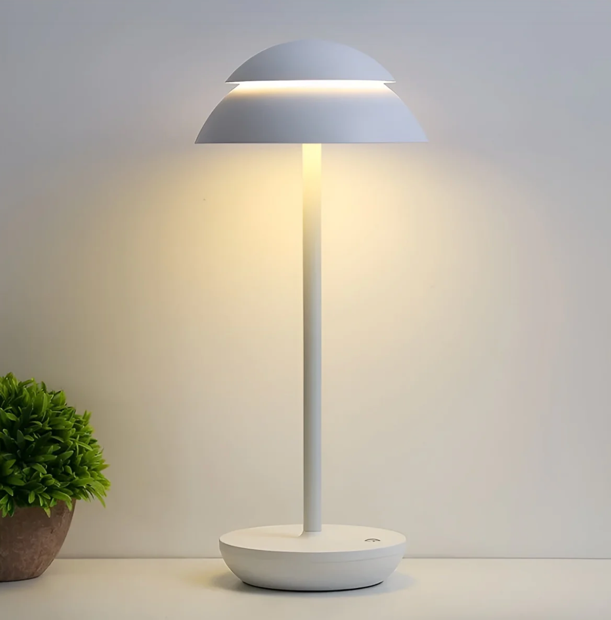 Wireless Dimmable LED Battery Table Lamp LuxeGlow - Contemporary Touch Control | Living Room | Reading Lamp | Bedside Lamp