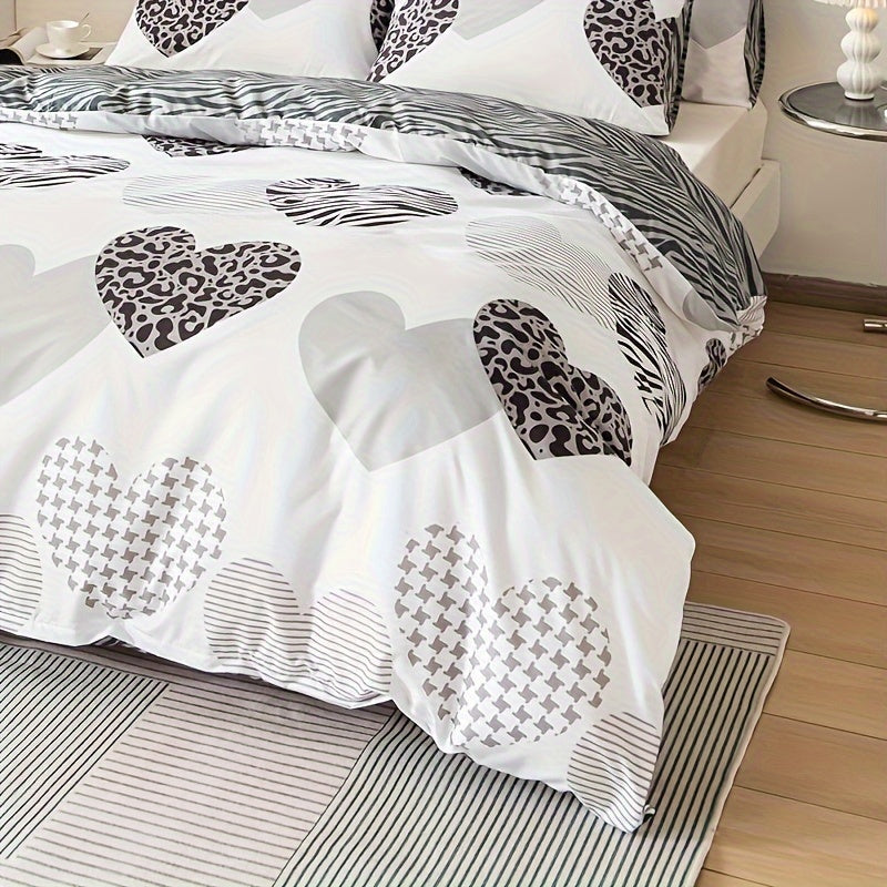 Colorful 3-Piece Duvet Cover Set for a Lively Bedroom