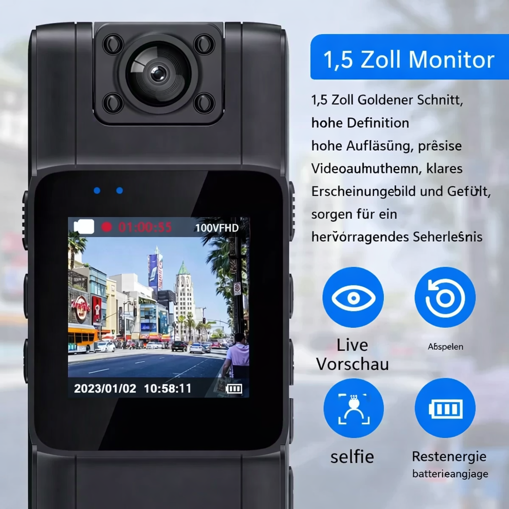 Compact Camera | Swivel Lens | 4K Video | SecureCam