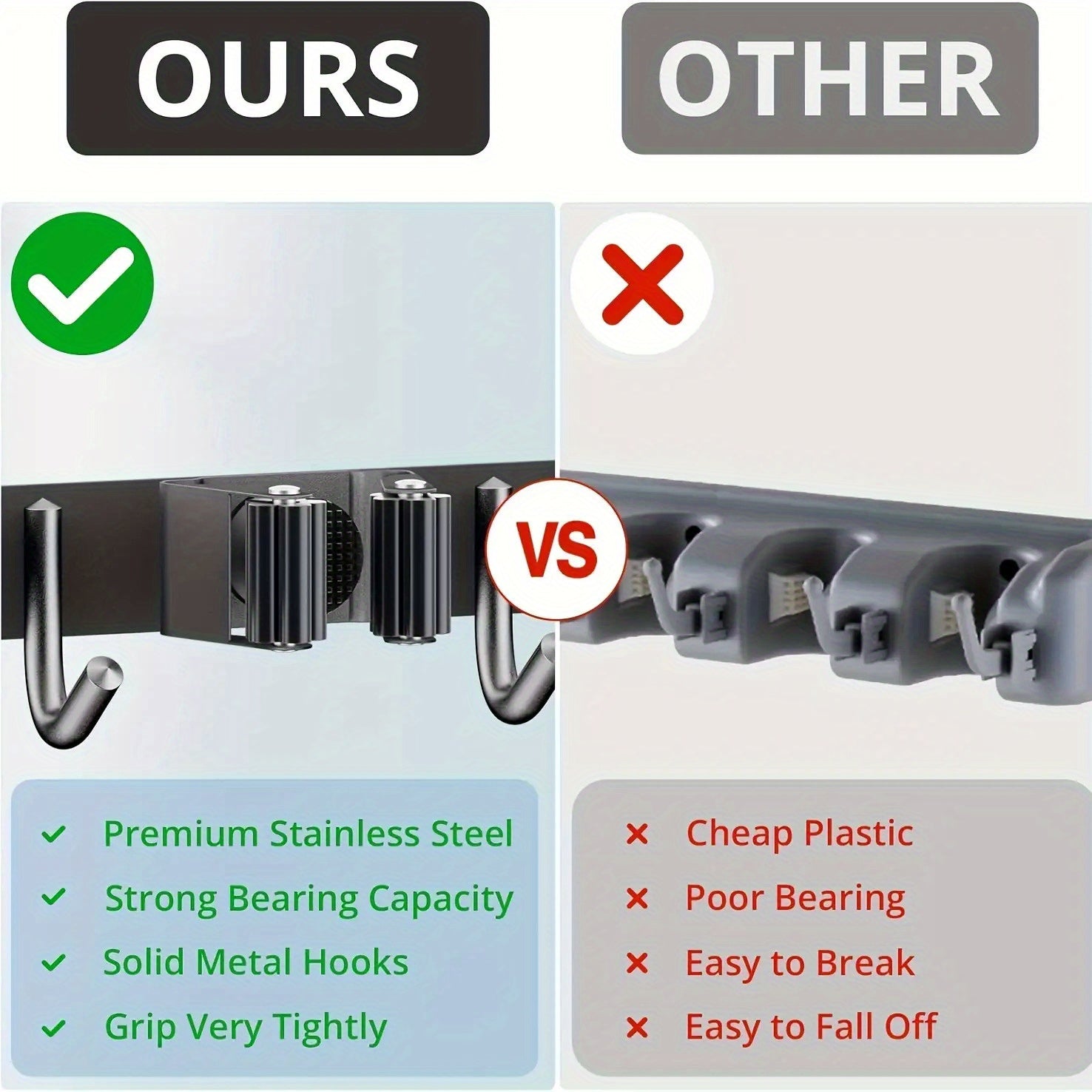 Space-Saving Steel Wall Shelf for Garage and Outdoor Storage