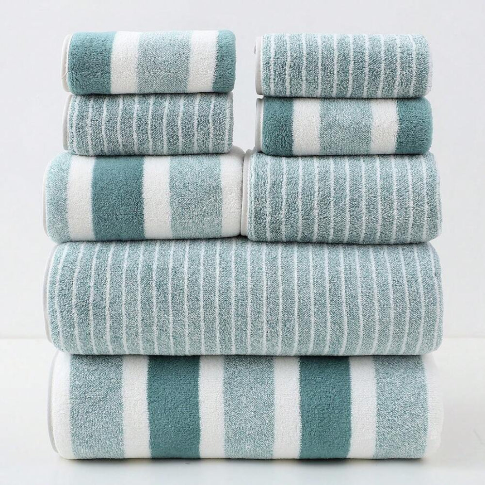 Luxurious 8-Piece Towel Collection – Soft, Quick-Dry Comfort