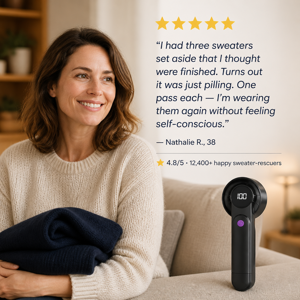 Velvique™ Fabric Shaver — Bring Your Beloved Sweaters Back to Life Instantly