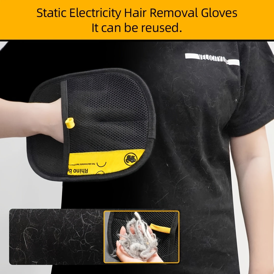 PawEase - Extra Large Pet Grooming Gloves for Effortless Fur Removal