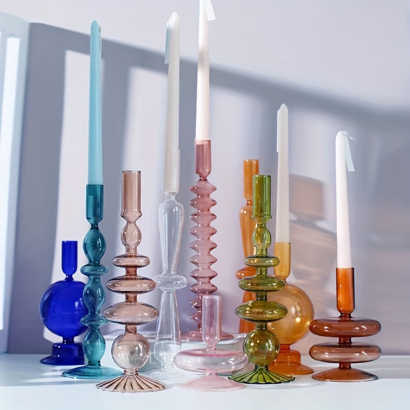Elegant Glass Candle Holder and Vase for Modern Decor