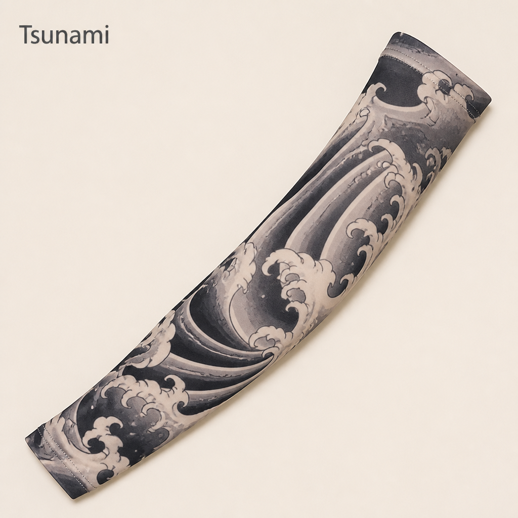 ArborSkin™ – UPF 50+ Japanese Tattoo-Print Sun Shield Arm Sleeve