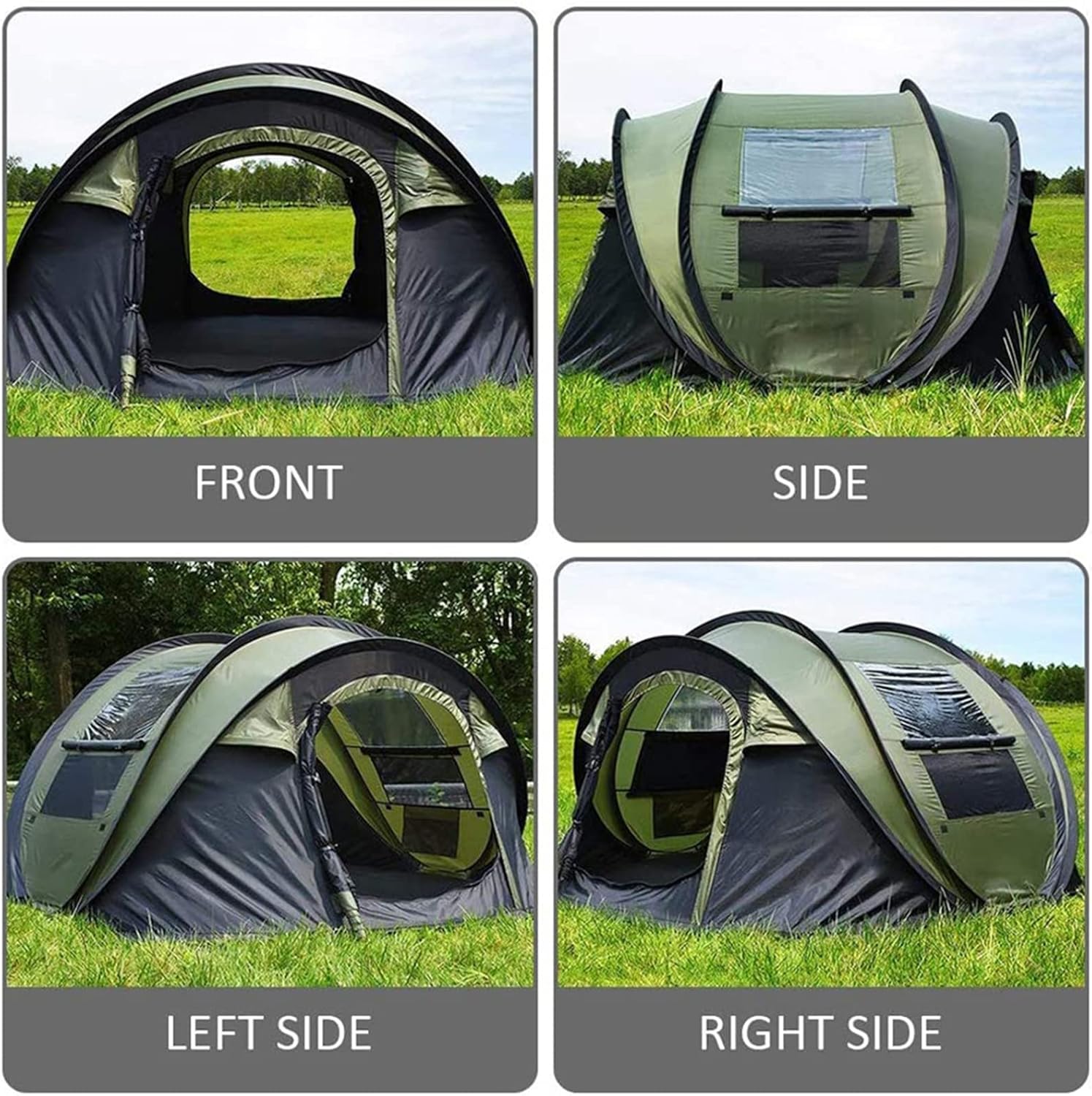 Quick-Setup 4-Person Camping Tent - Waterproof & Portable