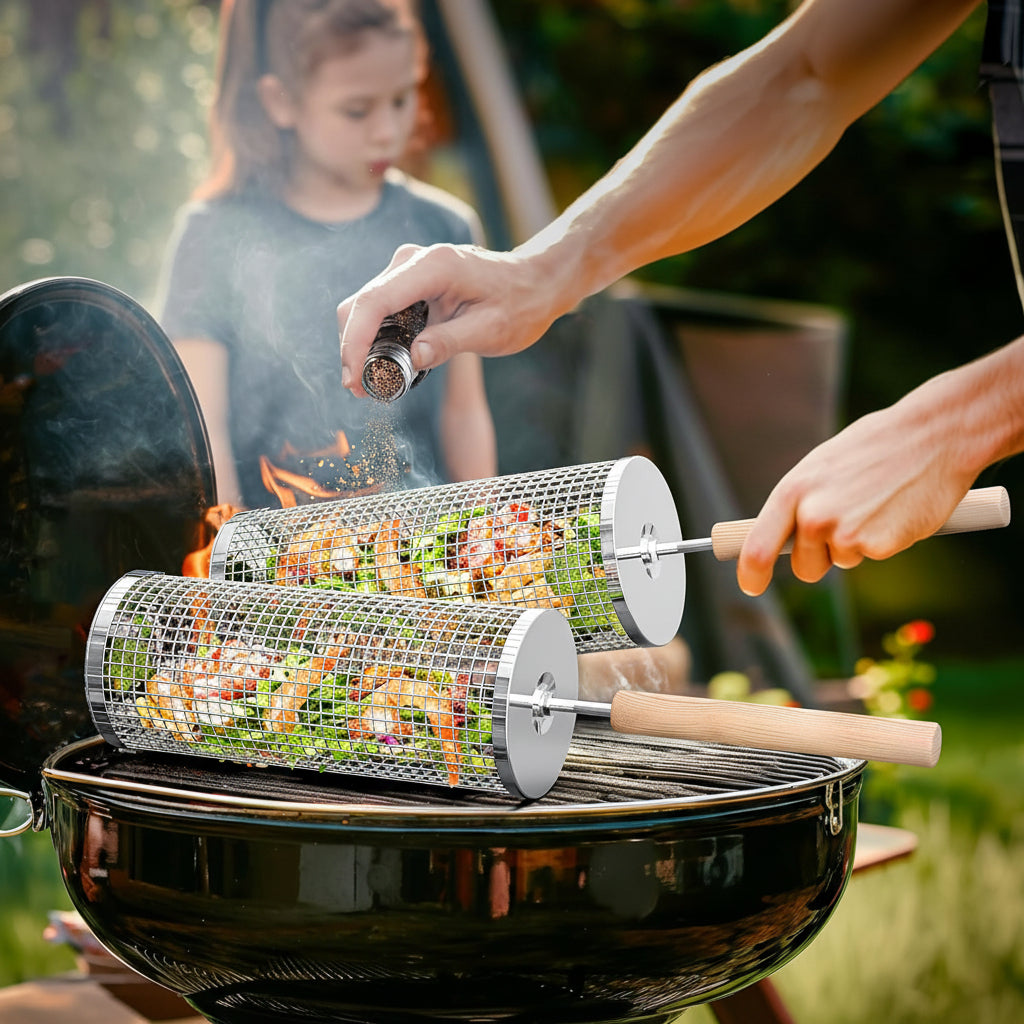 GrillMaster Pro - Ultimate Stainless Steel BBQ Basket