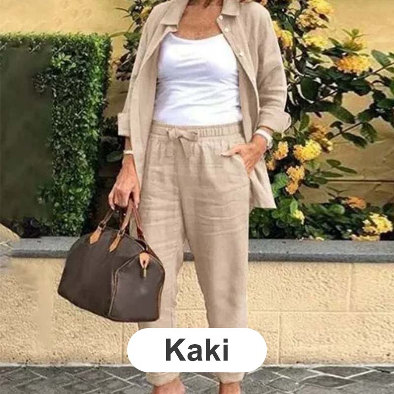 Confortil™ Cotton-Linen Set — Feel Fresh, Free, and Flawlessly Stylish All Day Long