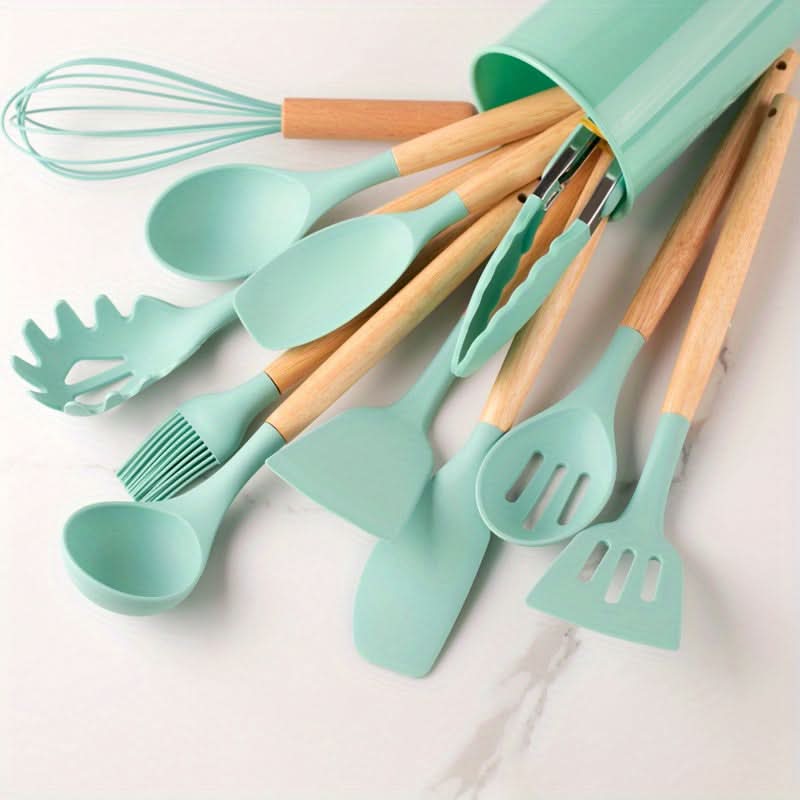 Complete 12-Piece Silicone Utensil Collection | Durable & Easy Clean