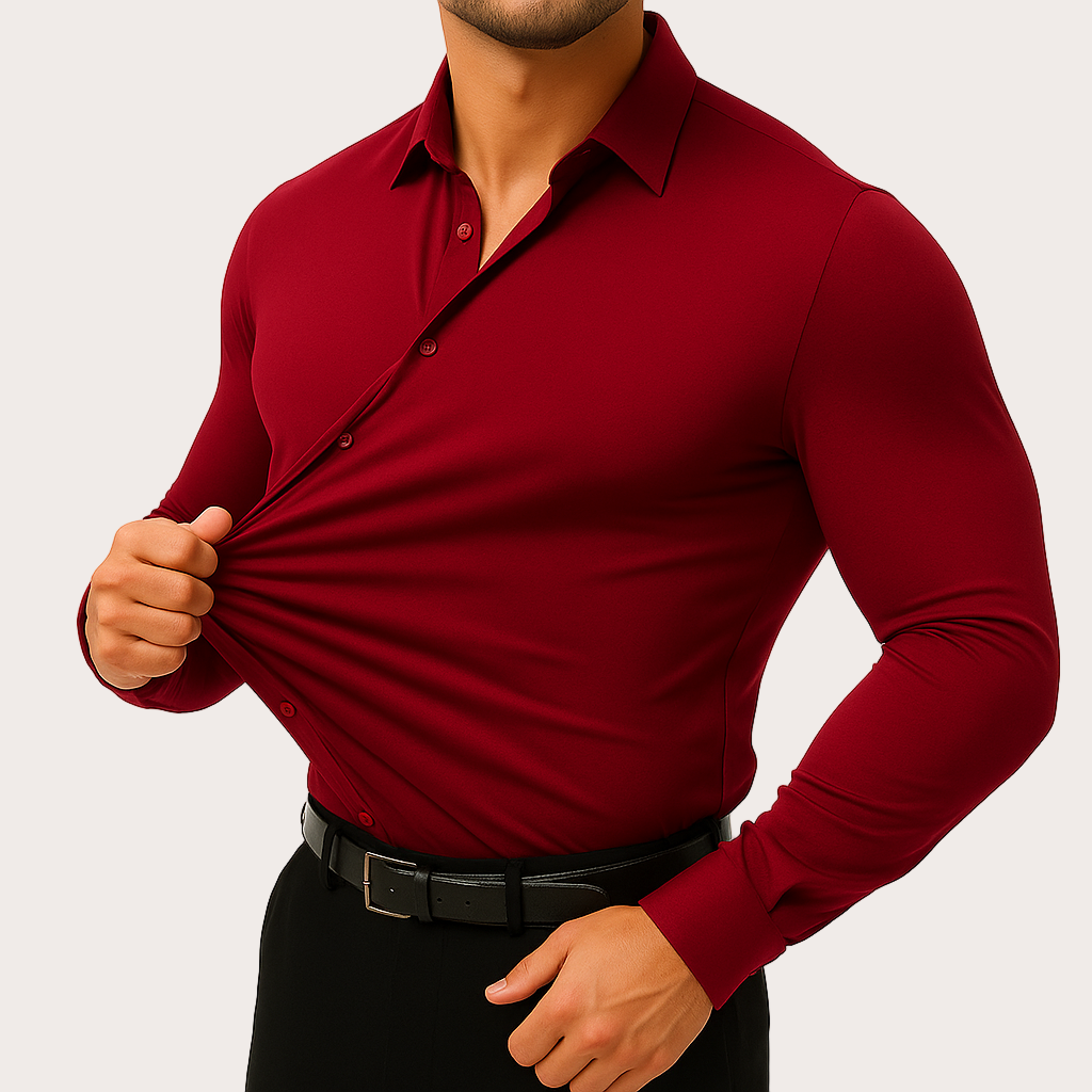 FlexiForm™ Dress Shirt — Move Freely, Look Sharp, Own Every Moment