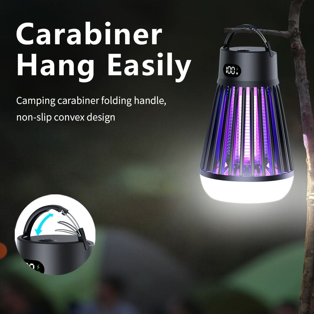 Cordless Mosquito Zapper with Hook for Easy Hanging