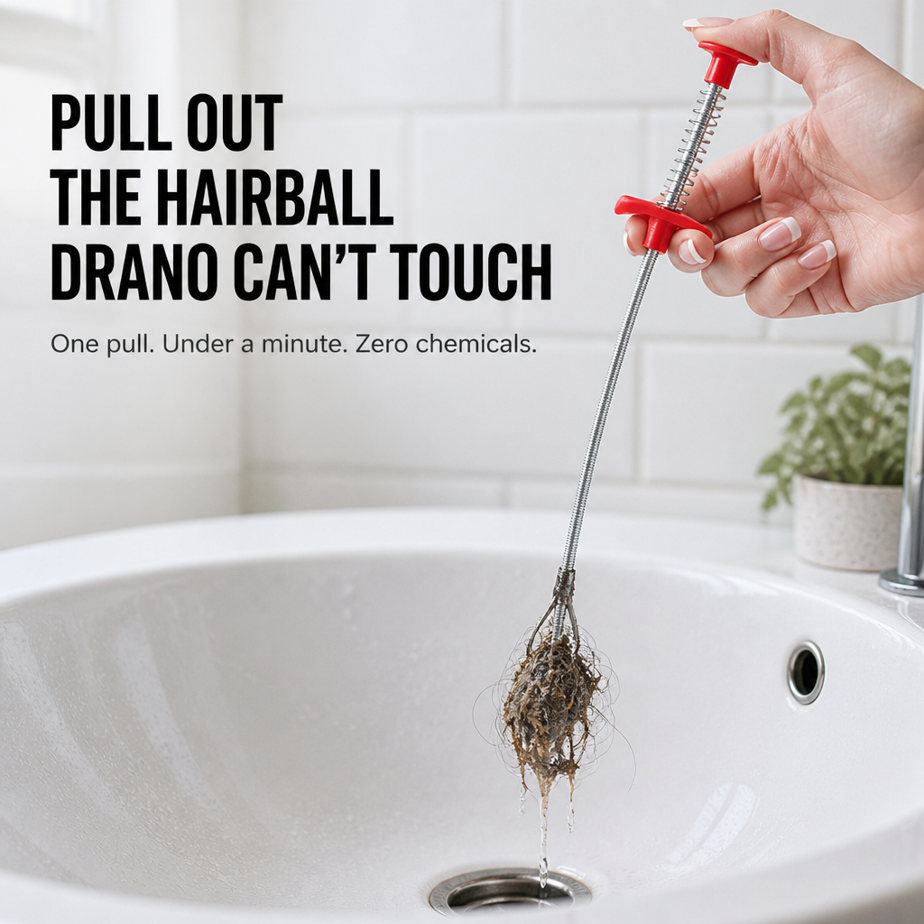 ClingClaw™ — Extract The Hairball Drano And Plumbers Can't Access