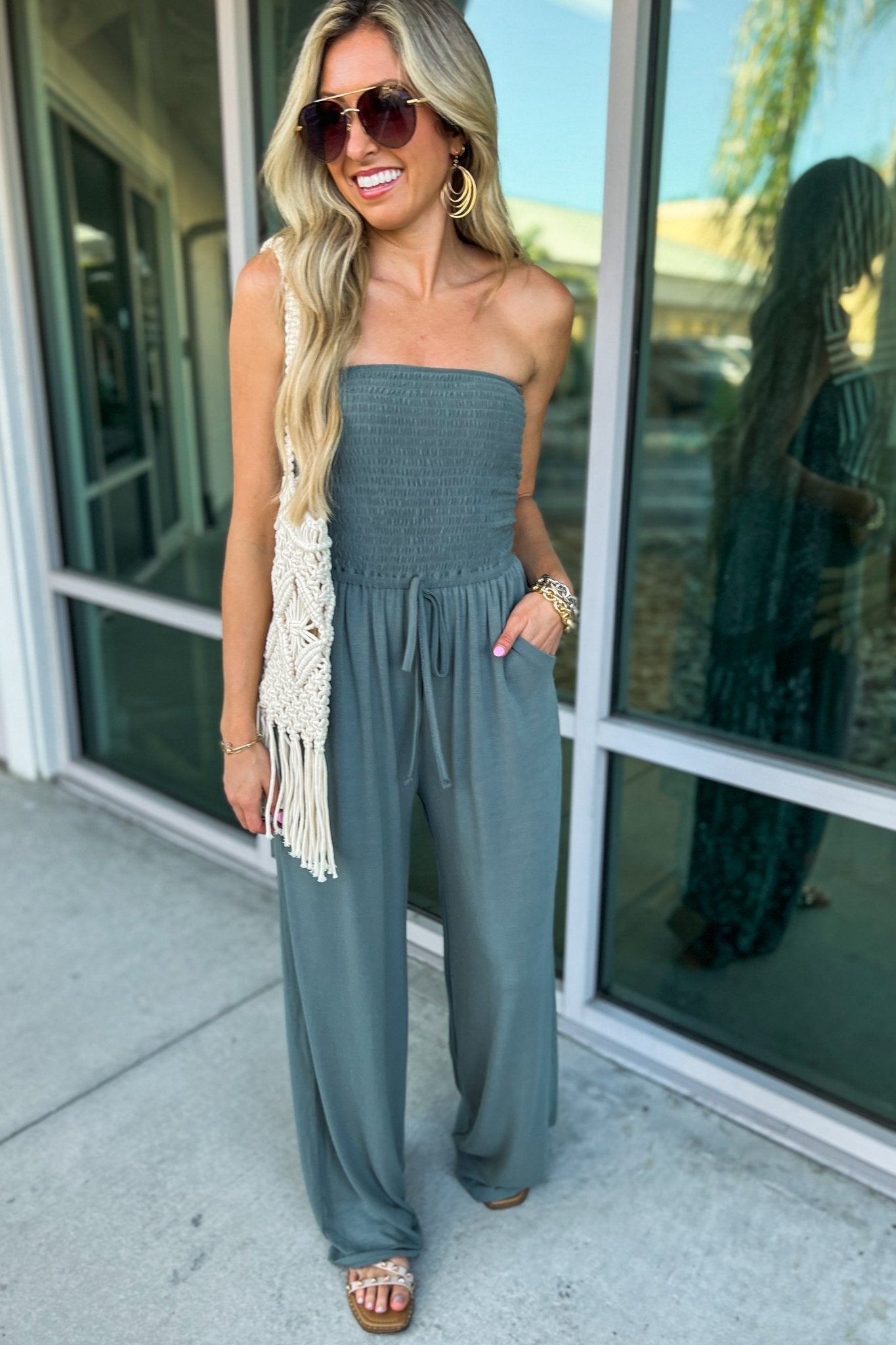 LunaSid™ Off-Shoulder Jumpsuit — Own Every Room with Unmatched Comfort and Chic Confidence