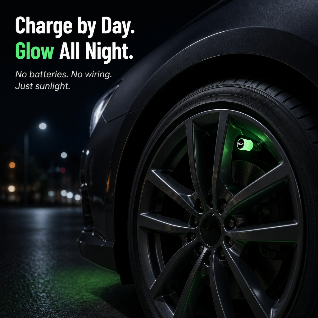 VivaDrive™ — Light Up Your Wheels With Your Car’s Precise Logo, Battery-Free
