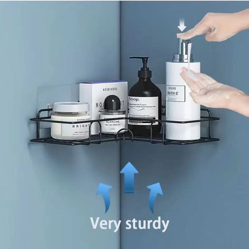 Metal Bathroom Shelf Organizer - Wall Mounted Storage Solution