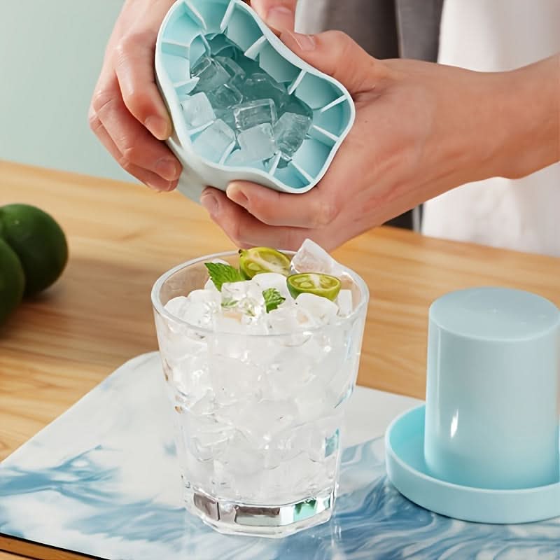 Silicone Ice Cube Mold Bucket for Easy Freezing