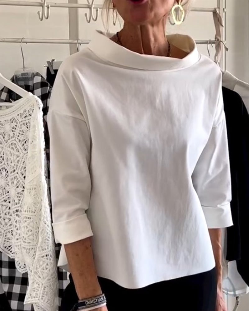 LioraLuxe™ Turtleneck Blouse — Effortless Style That Keeps You Cool and Confident All Day