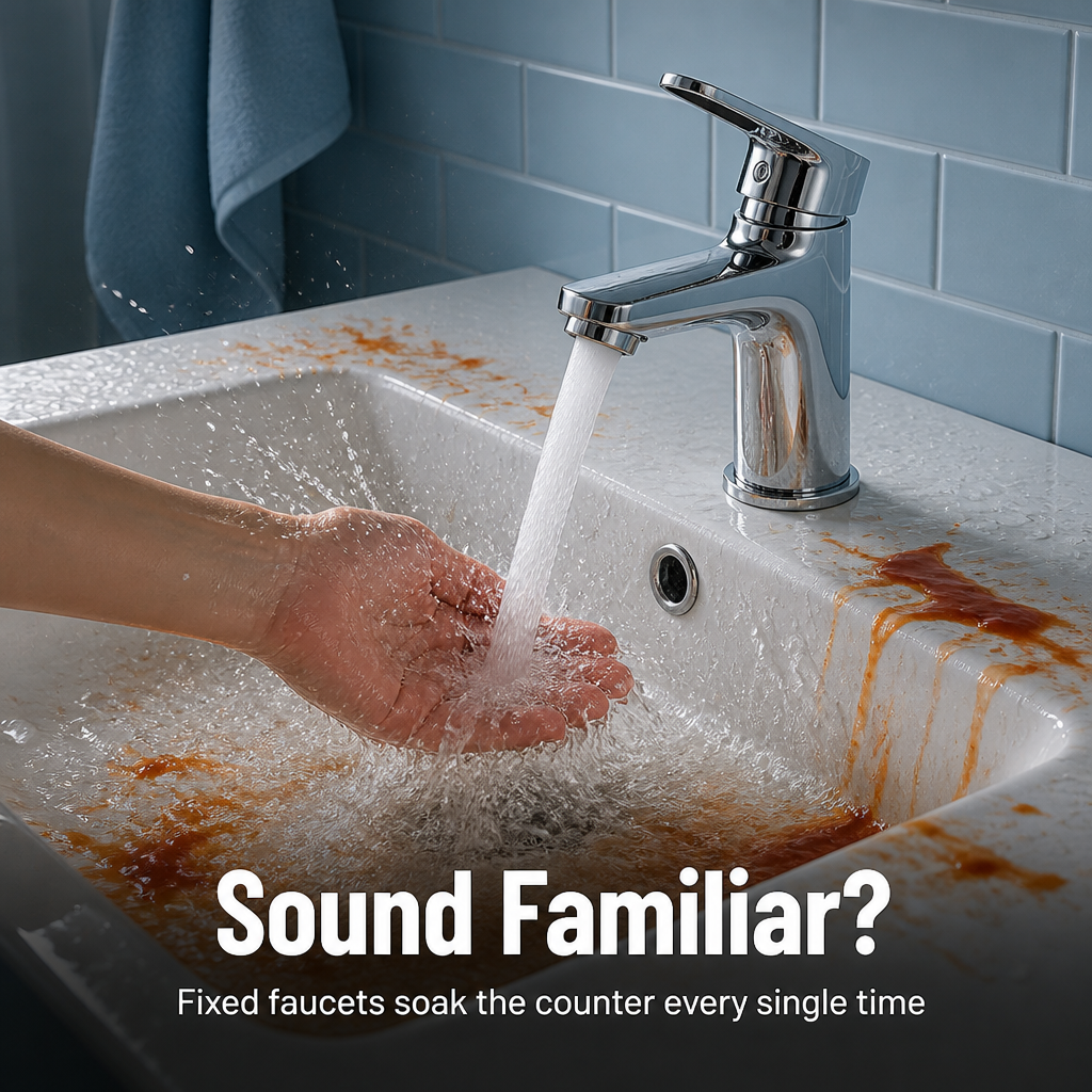 HydraFlex™ — No More Splashing, Access Every Sink Corner Instantly | 60-Day Guarantee