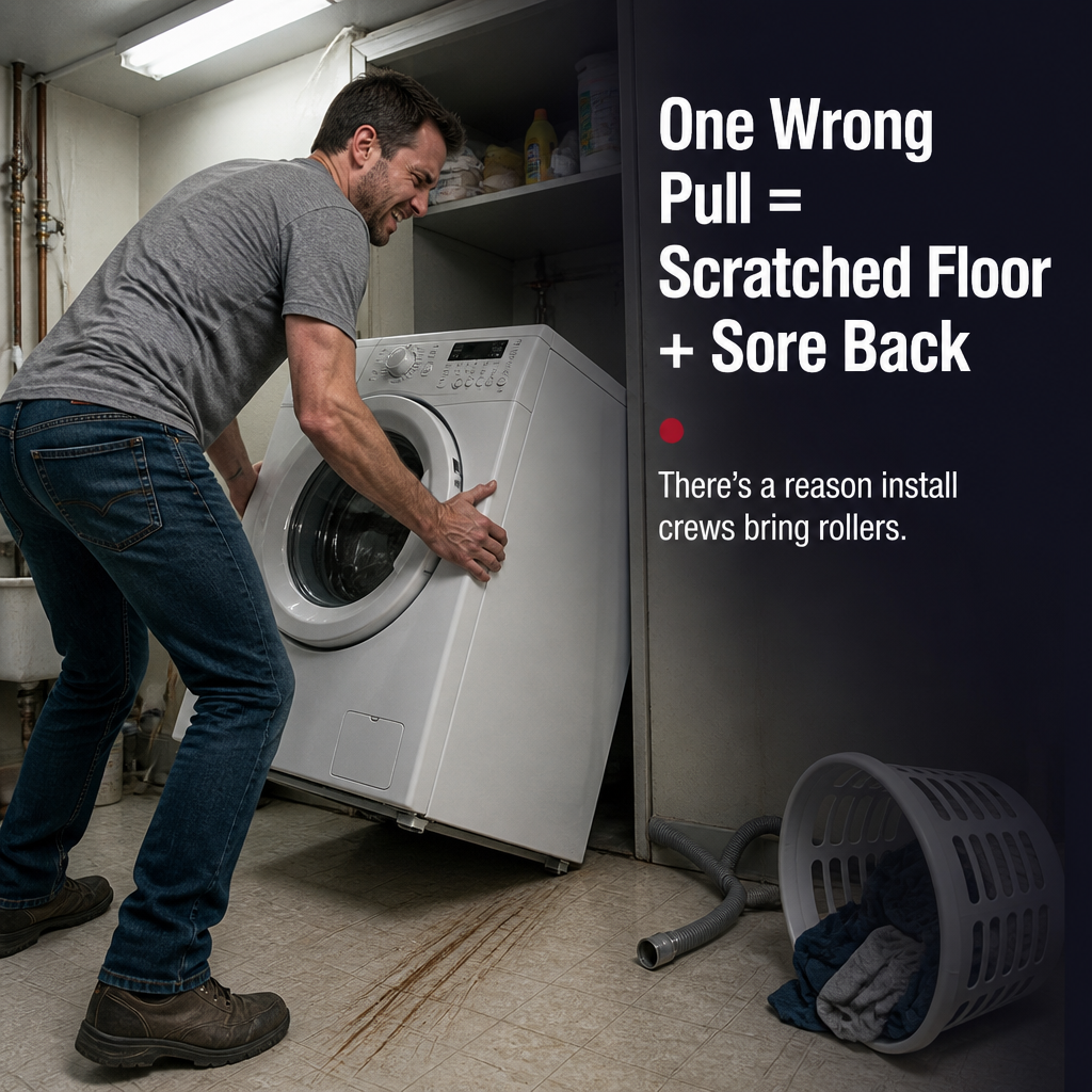 SlideMaster™ — Slide Heavy Appliances Solo with Zero Strain and Total Floor Protection