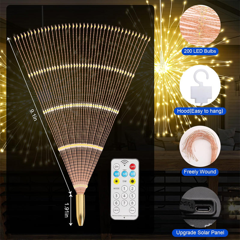 SunChase™ Solar Firework Lights — Effortless, Worry-Free Sparkle That Transforms Every Night Into Pure Magic