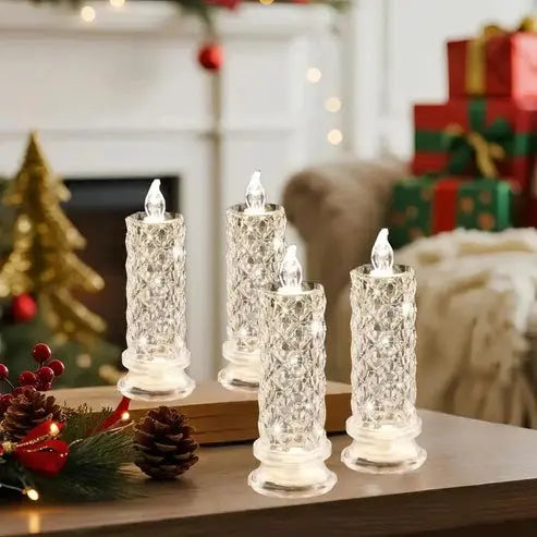 Crystal Glow LED Candles – Luminous Light Memories for the Holiday Season