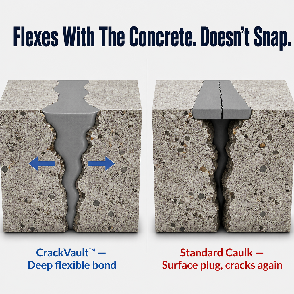 CrackVault™ — Seal, Fill & Waterproof Concrete Cracks in Less Than 10 Minutes