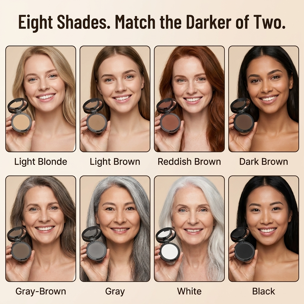 CrownVeil™ — Conceal Broad Areas in Two Taps with Sweat-Resistant Tap-On Powder