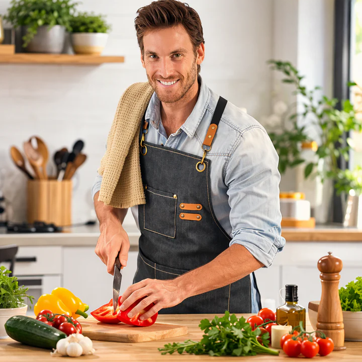 Canvas Craft Apron | Crossback Straps | Pockets for Tools | HandHaven