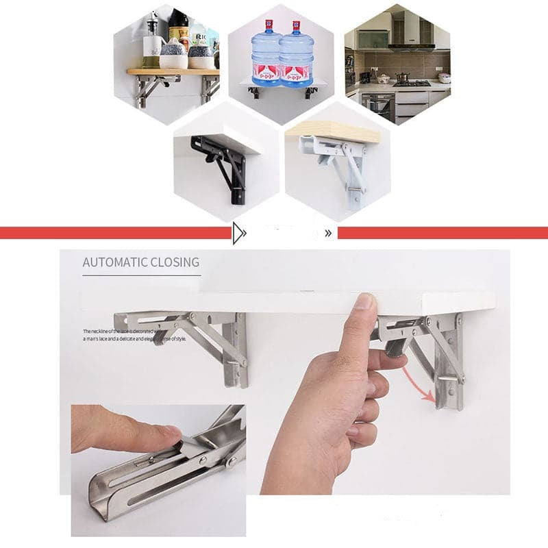SwiftFold™ — Unlock Instant Freedom with Heavy-Duty, Space-Saving Brackets